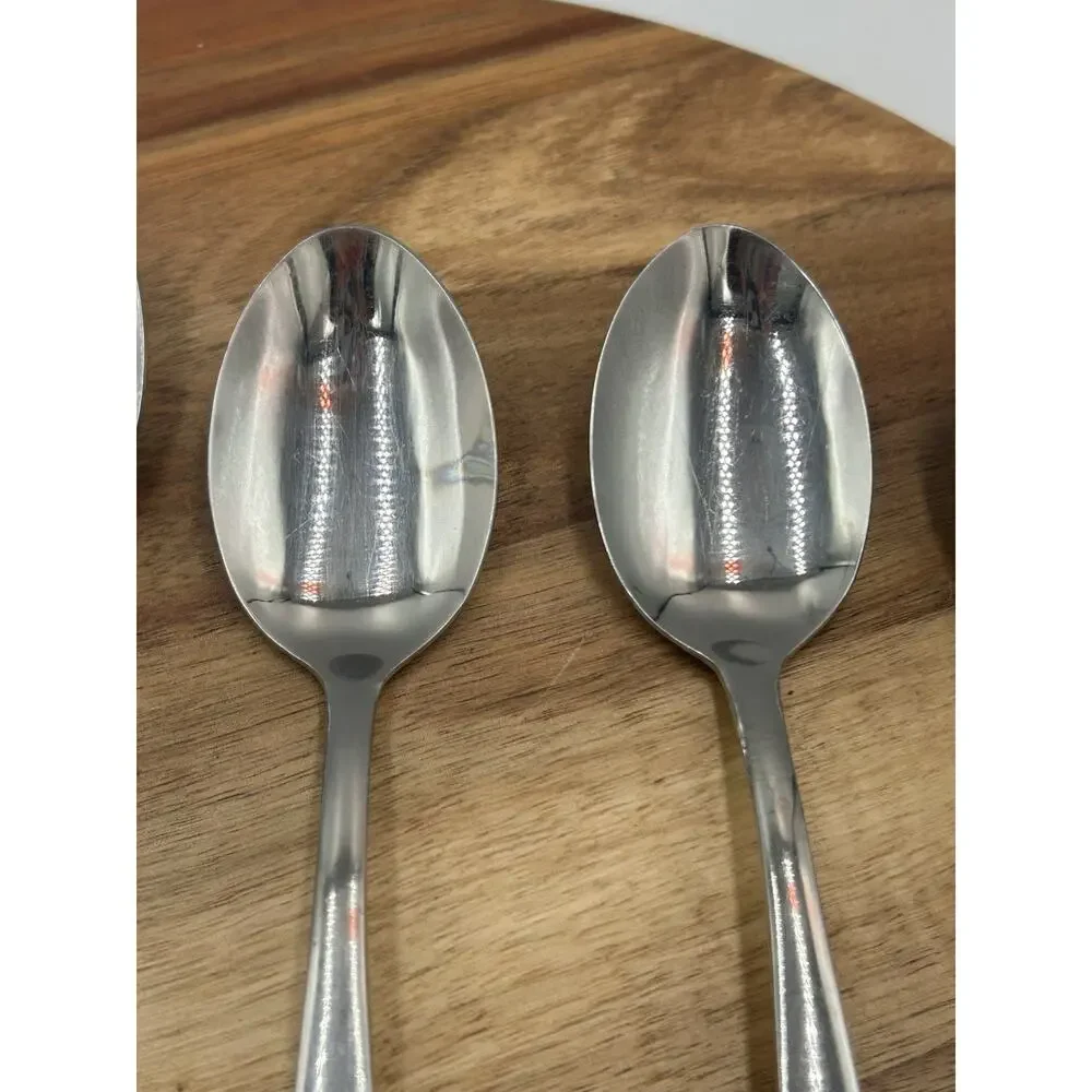 Sears Roebuck Wood Dale Flatware Lot 5 Sunflower Floral 2 Tbsp 3 Tsp Stainless